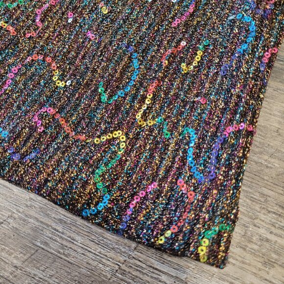 NWT URBAN OUTFITTERS | Sparkly Sequin Rainbow Halter Dress | Sz. XS - Picture 7 of 11